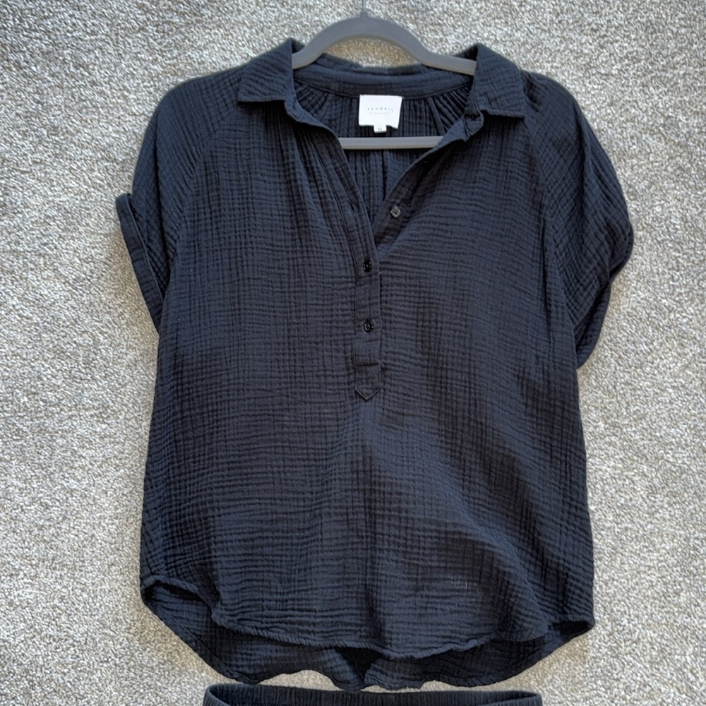 Sundays Alta Shirt and Shorts, Black, XS - Picture 5 of 9